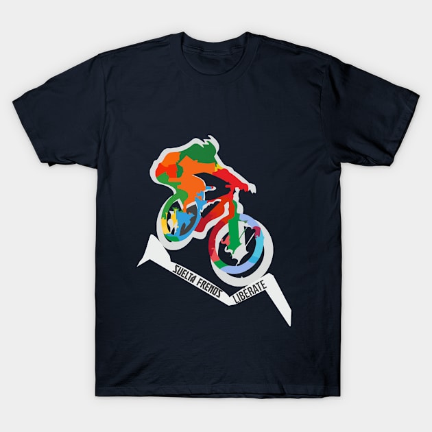 Mountain Bike set you free T-Shirt by thewellnesstrainer1